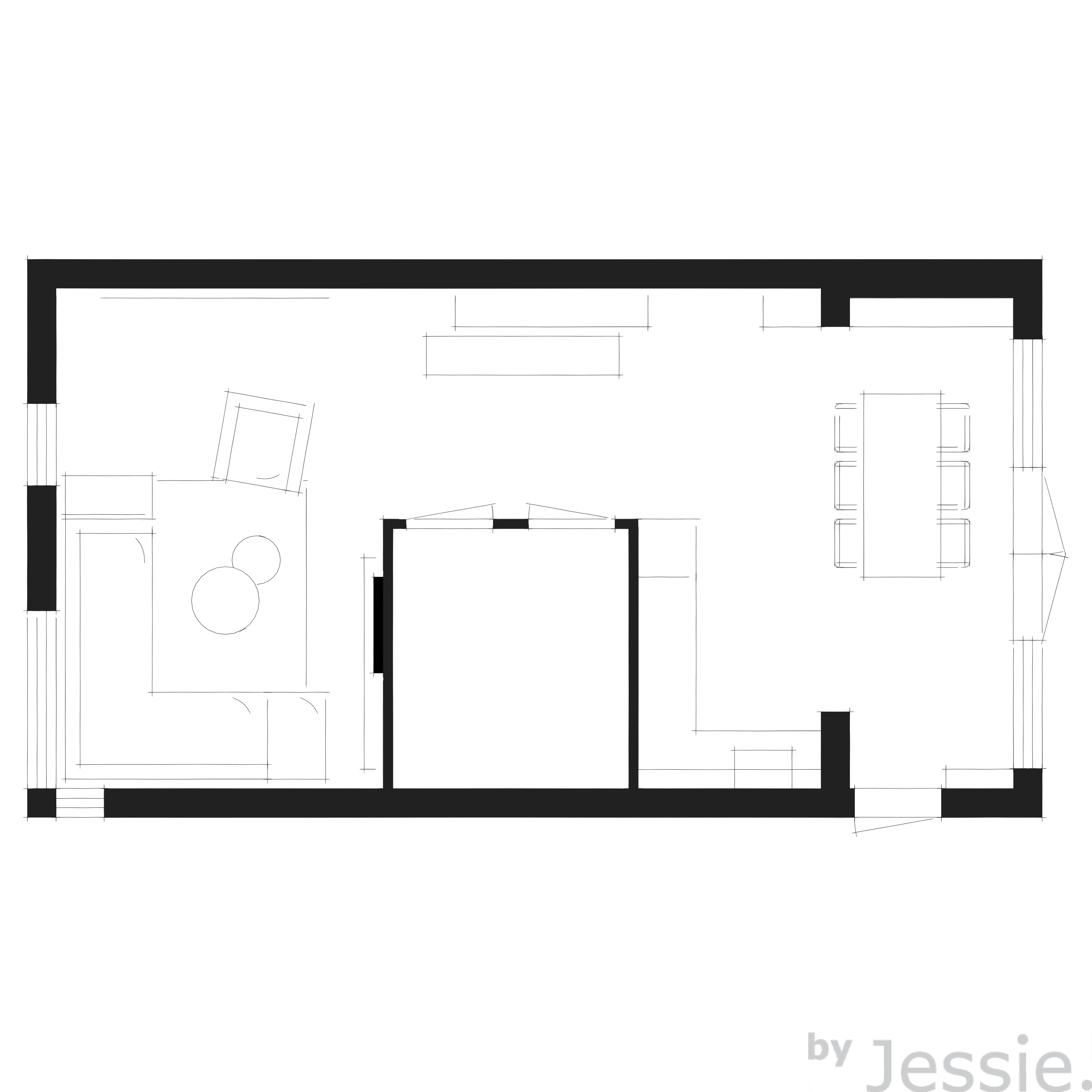 Portfolio byJessie. Woonhuis Aalten Plattegrond