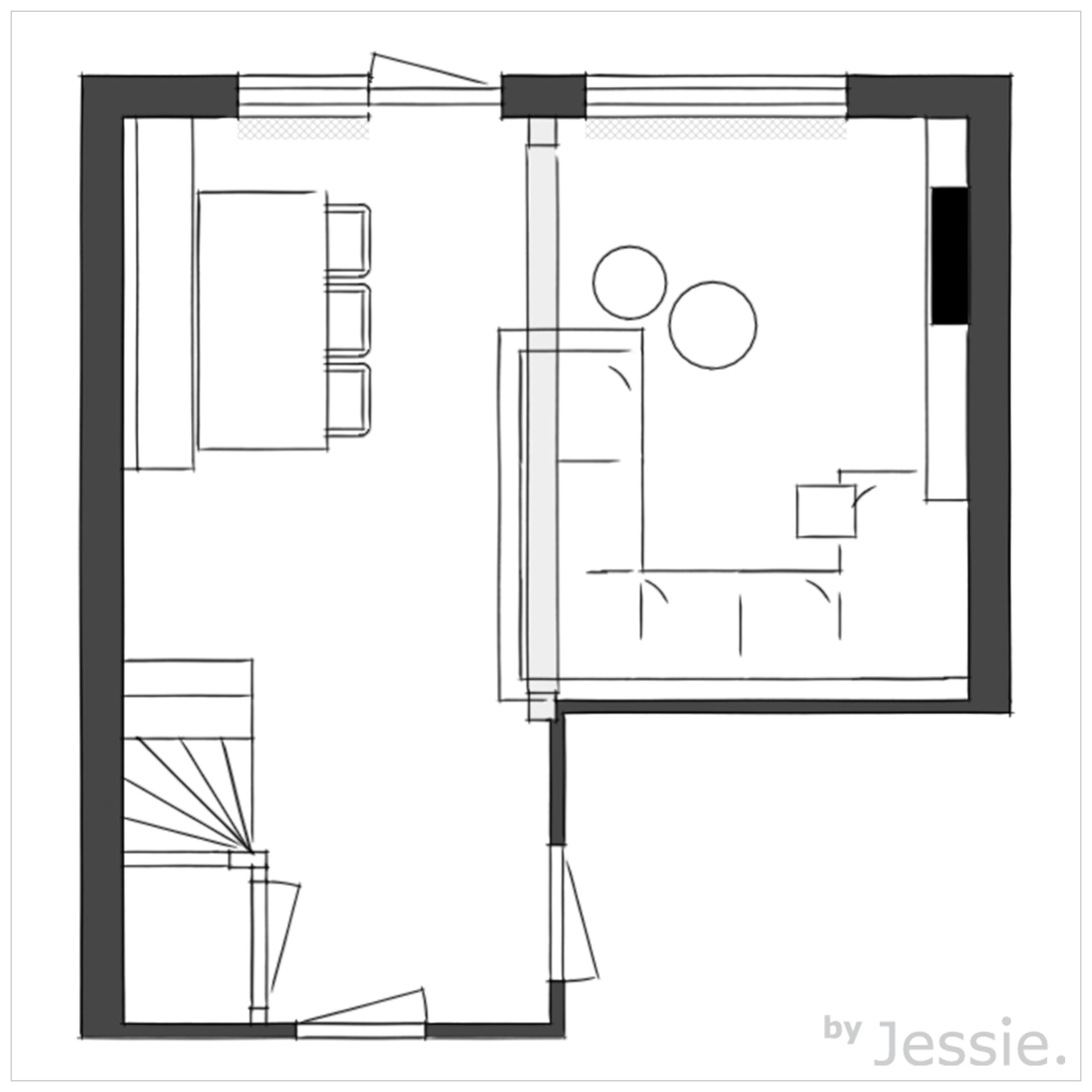 Portfolio byJessie. Woonhuis Aalten Plattegrond